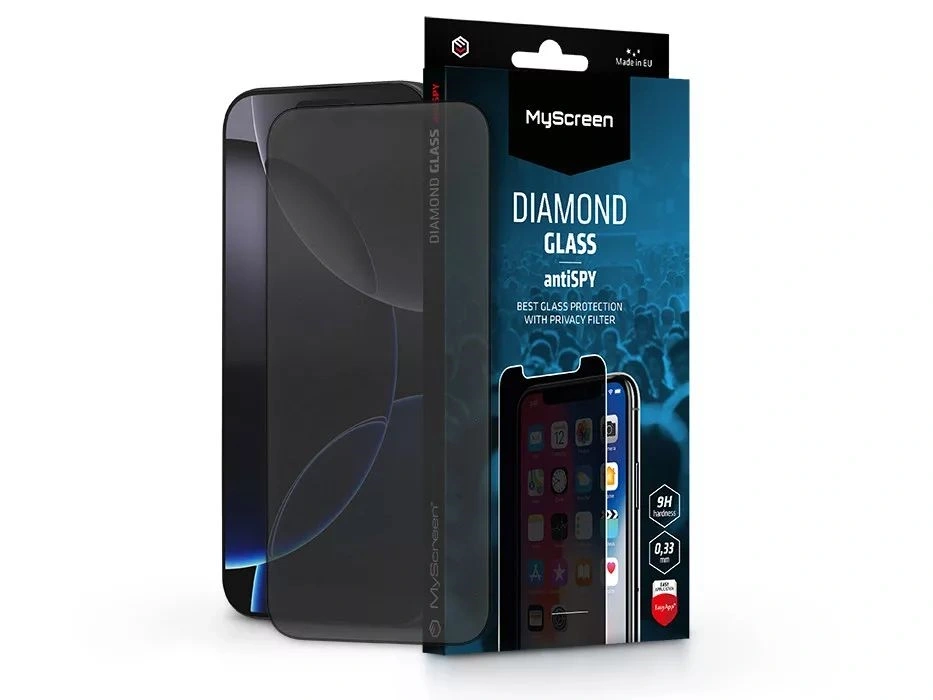 MyScreen MS240765 antiSPY Apple iPhone 16 Pro Max üvegfólia beteketintés elleni védelemmel