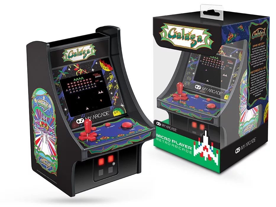 My Arcade DGUNL-3222 Galaga Micro Player Retro Arcade 6.75" hordozható játékkonzol