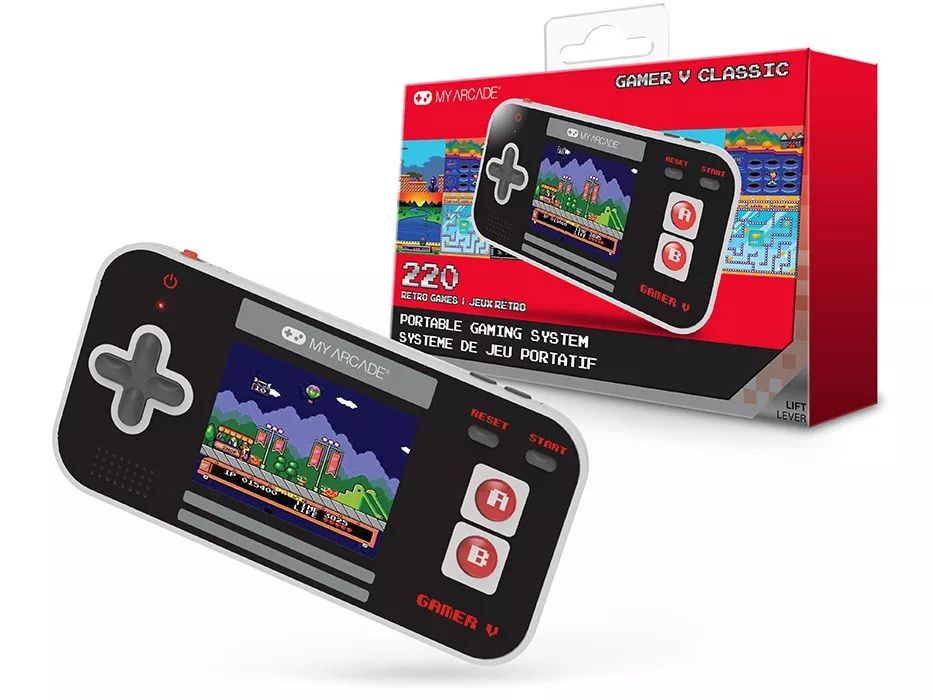 My Arcade DGUN-3911 Gamer V Classic 220in1 fekete-piros hordozható kézikonzol