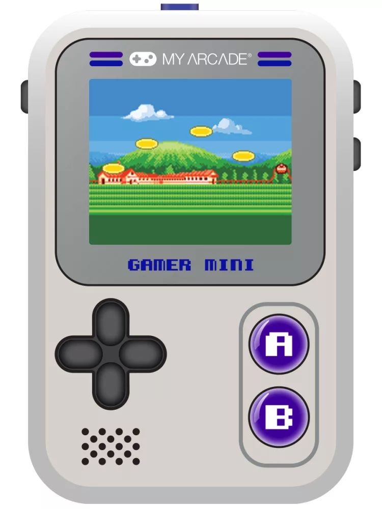 My Arcade DGUN-3924 Gamer Mini Classic 160in1 szürke-lila hordozható kézikonzol