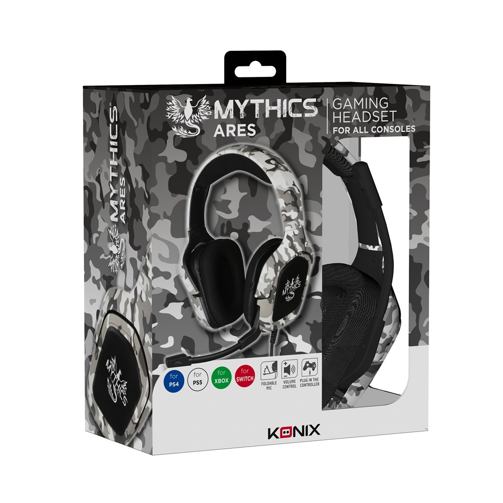 Mythics Ares camouflage vezetékes headset