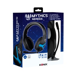 Mythics Nemesis PlayStation 4 kék gamer headset