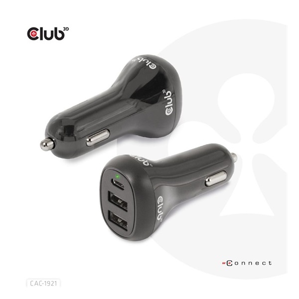 NBT Club3D Notebook / Laptop Car Charger 36 Watt - autós töltő