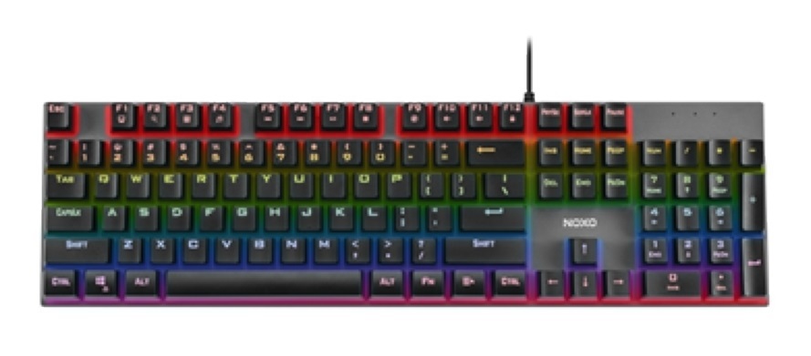 NOXO Retaliation (Red switch) RGB mechanikus gamer billentyűzet