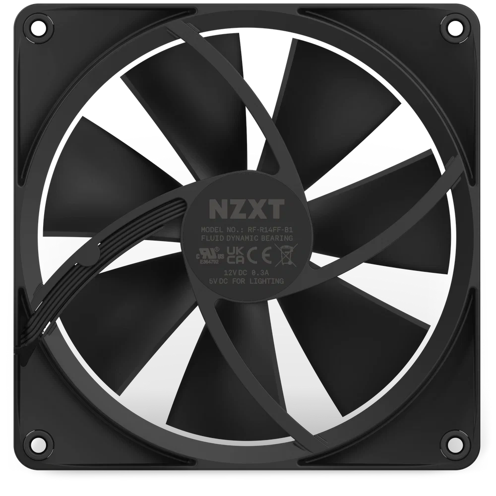NZXT 140 mm Aer RGB 3 Double fekete hűtőventilátor