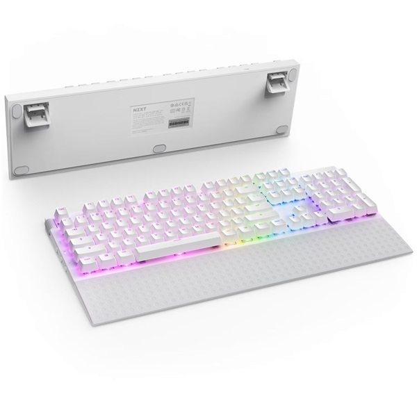 NZXT Function 2 Full Size US fehér vezetékes gamer billentyűzet