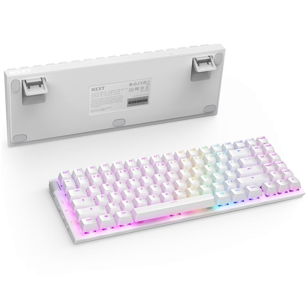 NZXT Function 2 MiniTKL US fehér vezetékes gamer billentyűzet