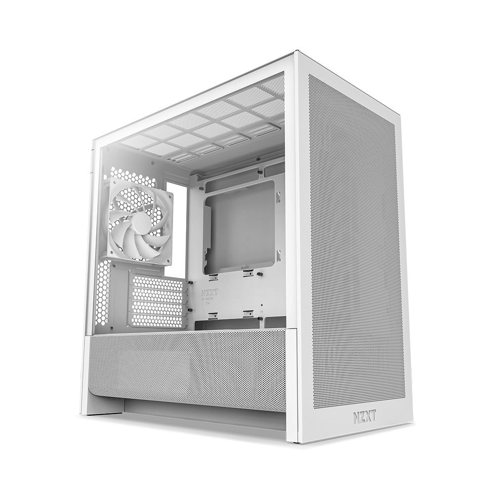 NZXT H3 Flow fehér (táp nélküli) ablakos mATX ház
