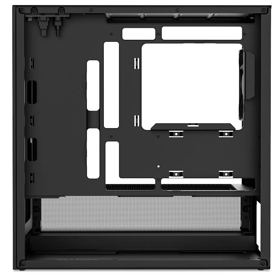NZXT H3 Flow fekete (táp nélküli) ablakos mATX ház