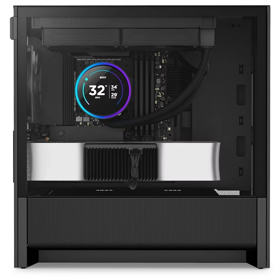 NZXT H3 Flow fekete (táp nélküli) ablakos mATX ház