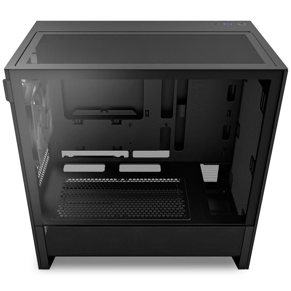 NZXT H3 Flow fekete (táp nélküli) ablakos mATX ház