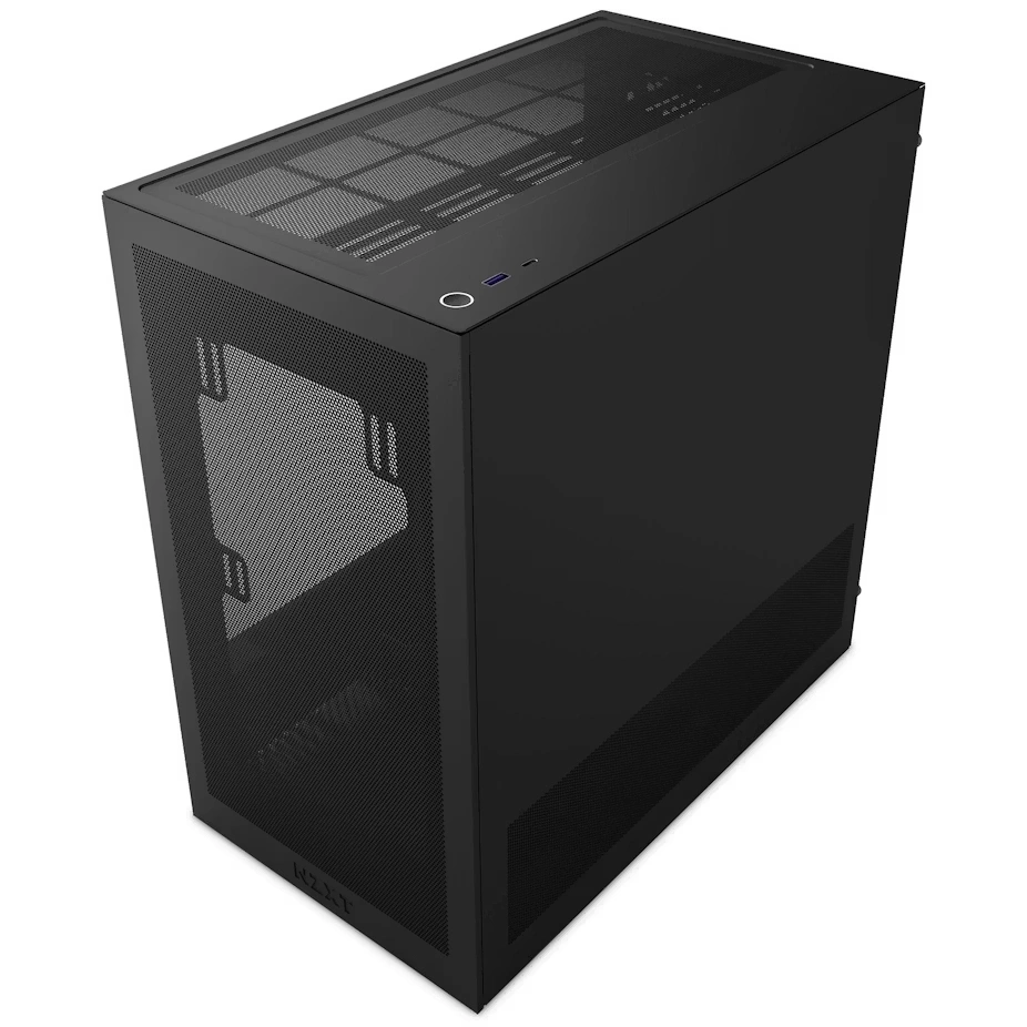 NZXT H3 Flow fekete (táp nélküli) ablakos mATX ház