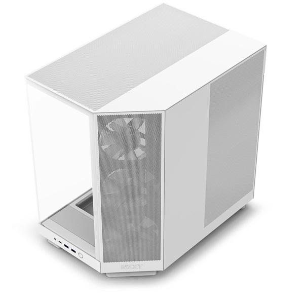 NZXT H6 Flow RGB (2023) fehér (táp nélküli) ablakos ATX ház (Újracsomagolt)