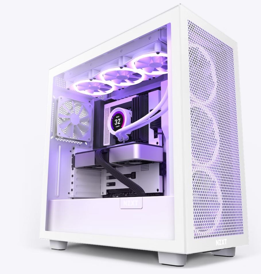 NZXT H7 Flow Fehér (Táp nélküli) ablakos ATX ház