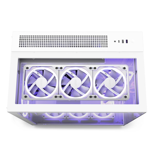 NZXT H9 Elite Fehér (Táp nélküli) ablakos ATX ház (Újszerű)