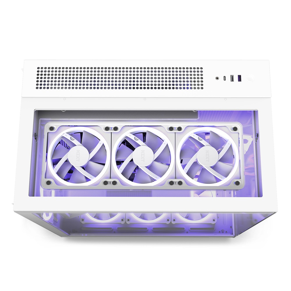 NZXT H9 Elite Fehér (Táp nélküli) ablakos ATX ház (Újszerű)