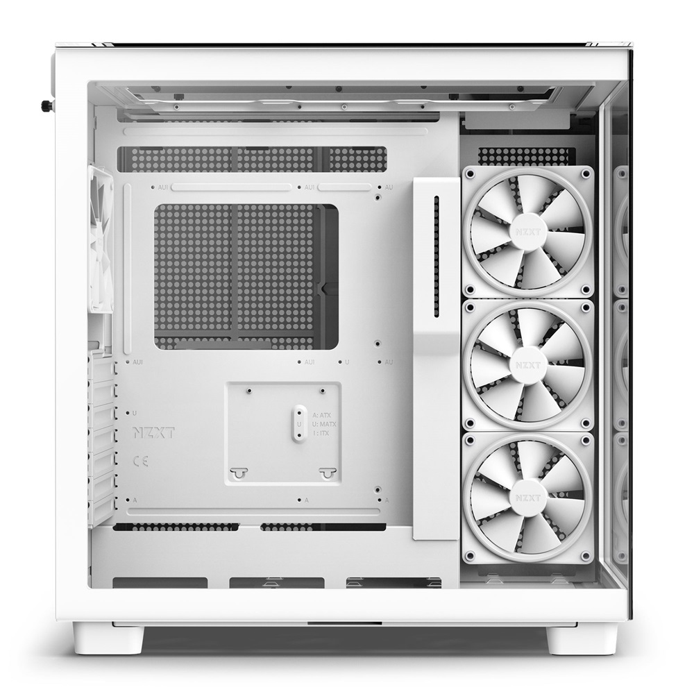 NZXT H9 Elite Fehér (Táp nélküli) ablakos ATX ház (Újszerű)