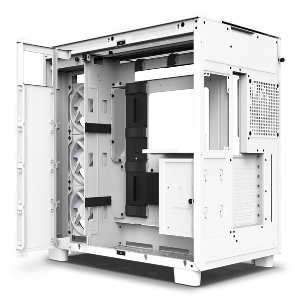NZXT H9 Elite Fehér (Táp nélküli) ablakos ATX ház (Újszerű)