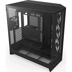 NZXT H9 Flow RGB 2025 fekete (táp nélküli) ablakos ATX ház