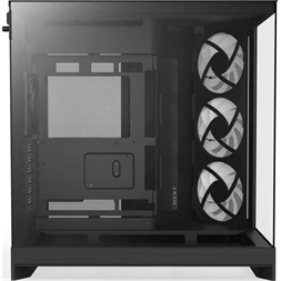 NZXT H9 Flow RGB 2025 fekete (táp nélküli) ablakos ATX ház