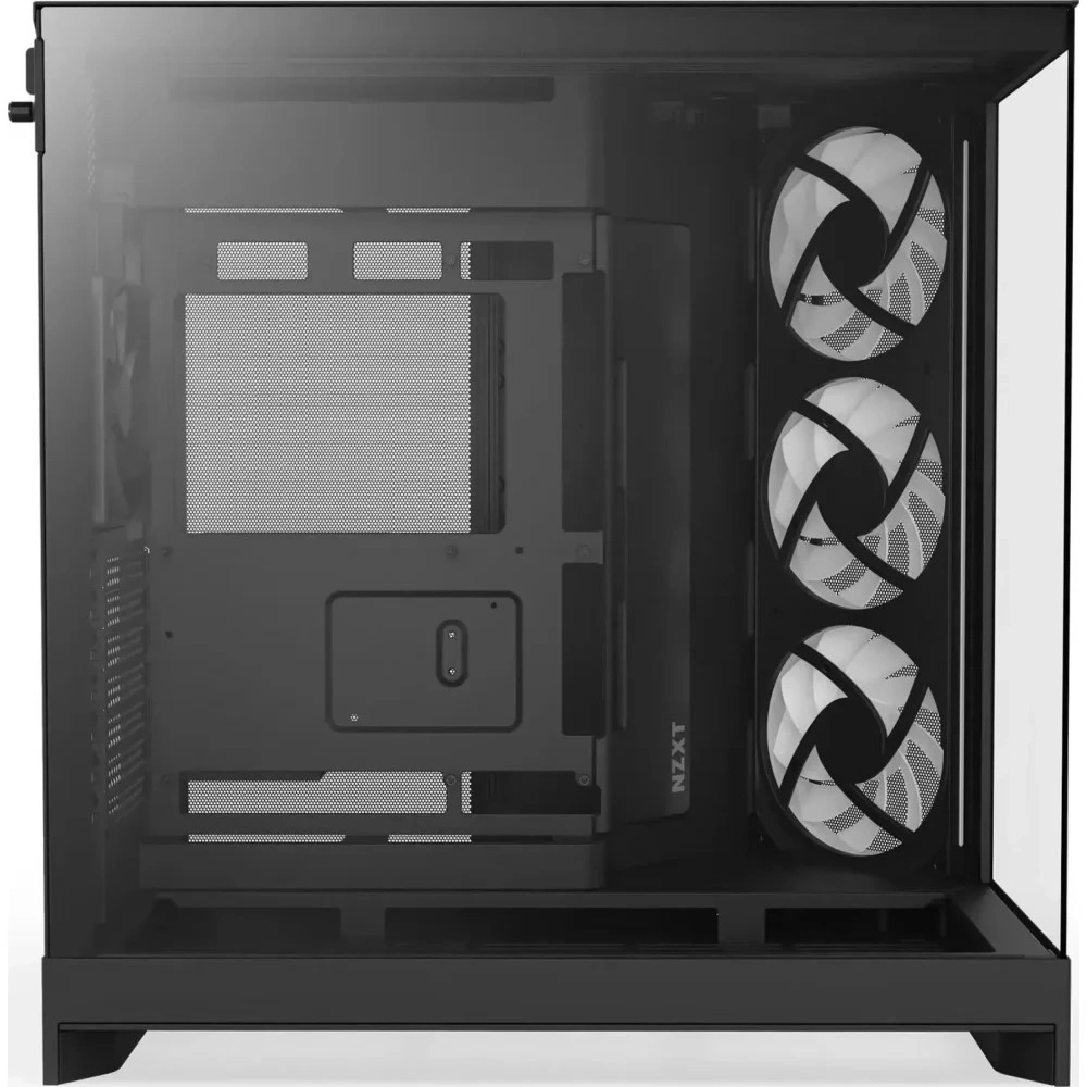 NZXT H9 Flow RGB 2025 fekete (táp nélküli) ablakos ATX ház
