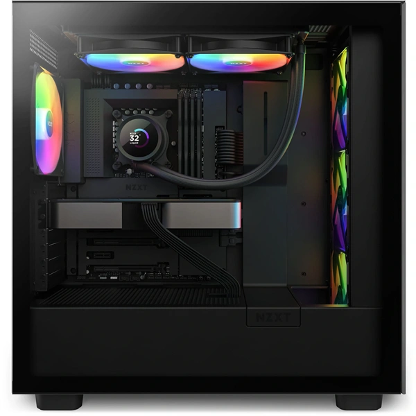 NZXT Kraken 280 280mm 2x140mm AIO RGB fekete vízhűtéses processzor hűtő