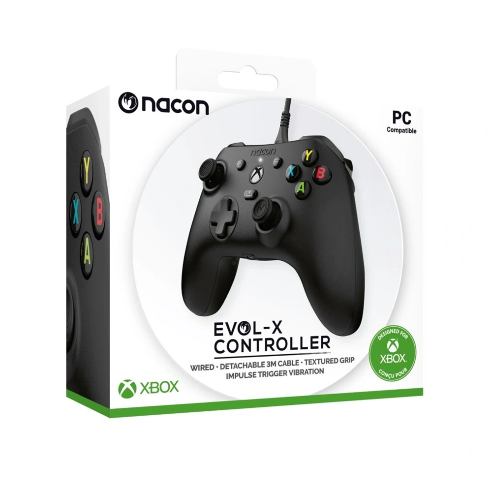 Nacon 2808828 Evol-X Xbox One/Xbox Series vezetékes fekete kontroller