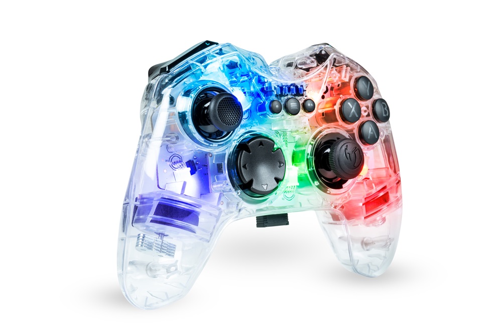 Nacon 2809125 GC-200WL PC vezeték nélküli RGB átlátszó kontroller