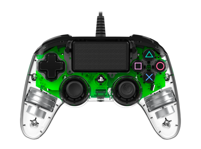 Nacon 2804956 Compact PS4 átlátszó-halványzöld vezetékes kontroller