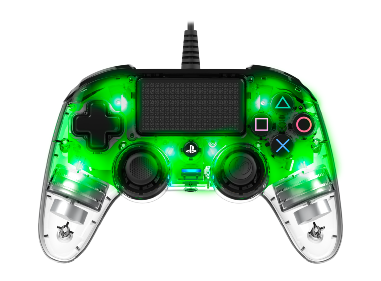 Nacon 2804956 Compact PS4 átlátszó-halványzöld vezetékes kontroller