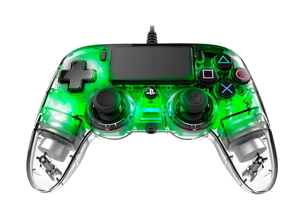 Nacon 2804956 Compact PS4 átlátszó-halványzöld vezetékes kontroller