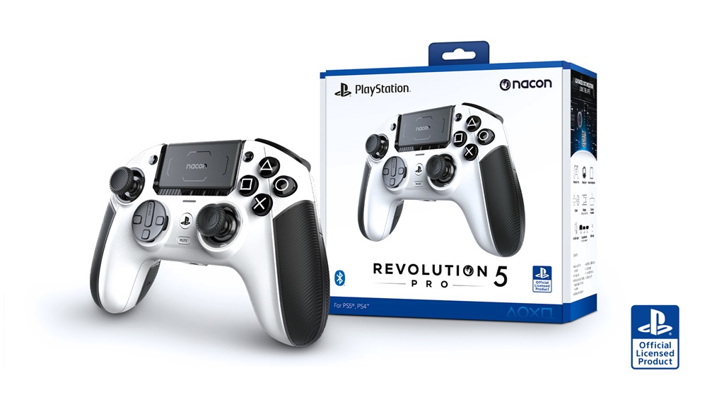 Nacon 2808849 Revolution 5 Pro PC/PS4/PS5 vezetékes és vezeték nélküli fehér kontroller