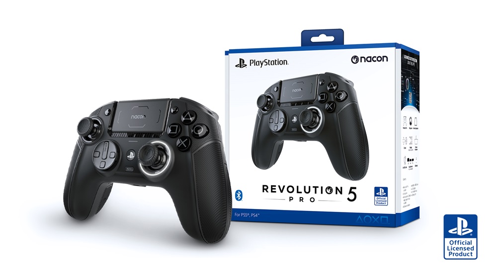 Nacon 2808848 Revolution 5 Pro PC/PS4/PS5 vezetékes és vezeték nélküli fekete kontroller
