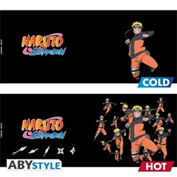 Naruto Shippuden Multicloning 460ml hőre változó bögre