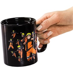 Naruto Shippuden Multicloning 460ml hőre változó bögre