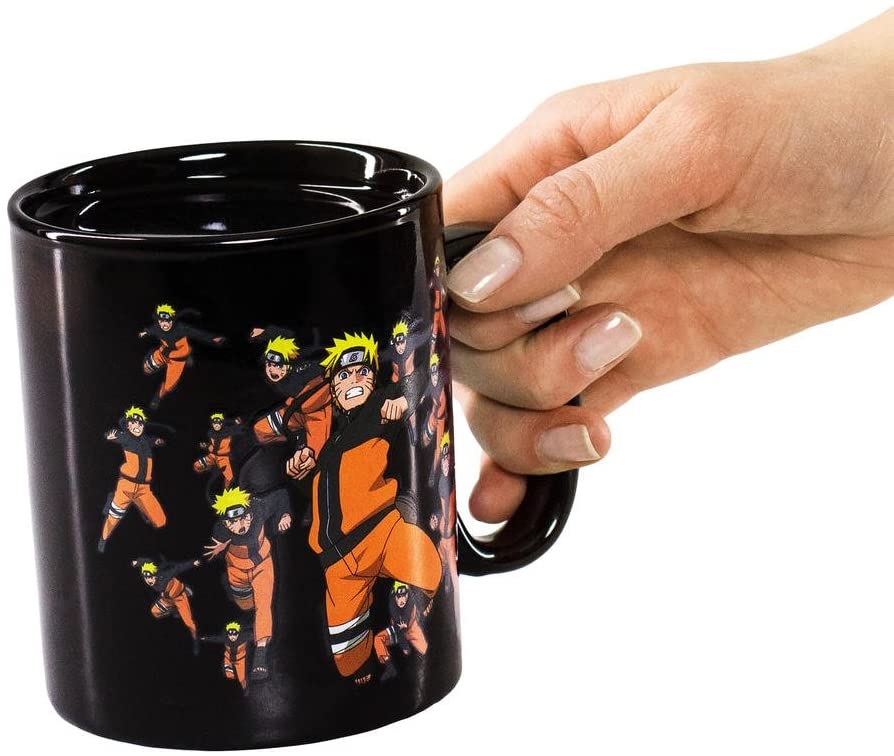 Naruto Shippuden Multicloning 460ml hőre változó bögre