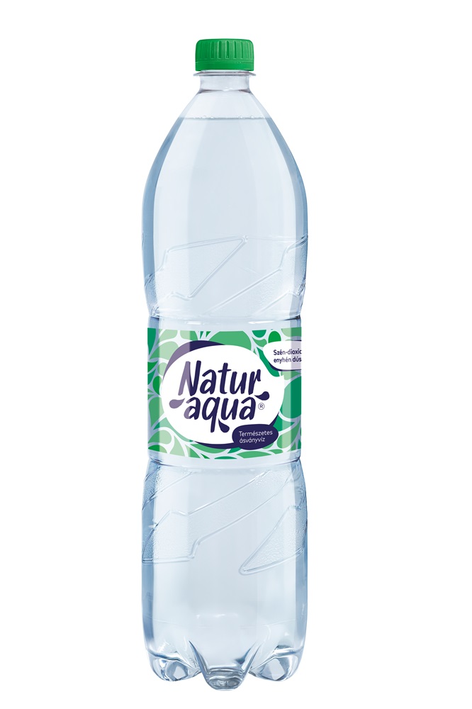 Naturaqua 1,5l DRS egyutas visszaváltási díjas PET palackos enyhe ásványvíz