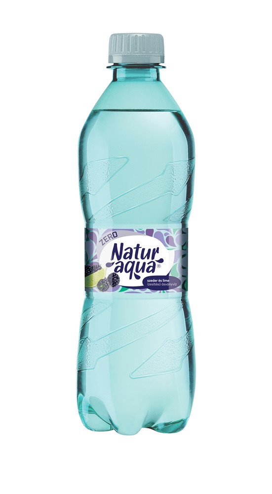 Naturaqua Emotion 0,5l DRS egyutas visszaváltási díjas PET palackos szeder-lime zero ízesített ásványvíz