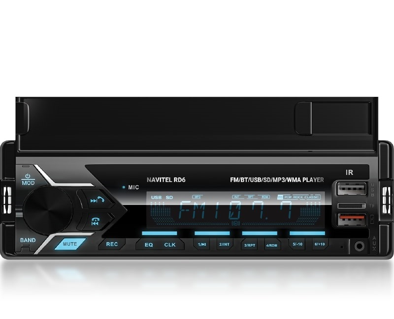 Navitel RD6 Bluetooth/microSD/AUX/USB autóhifi fejegység telefontartóval