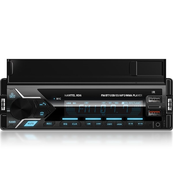 Navitel RD6 Bluetooth/microSD/AUX/USB autóhifi fejegység telefontartóval (Újszerű)