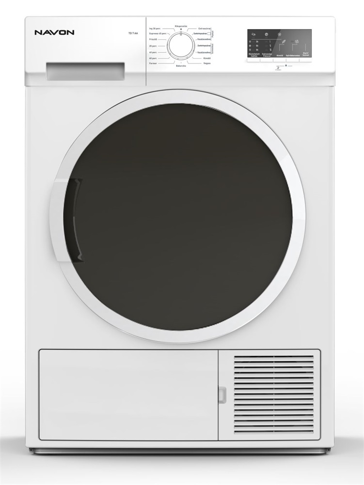 Navon TD 7 AA fehér, 7 kg, hőszivattyús, szárítógép