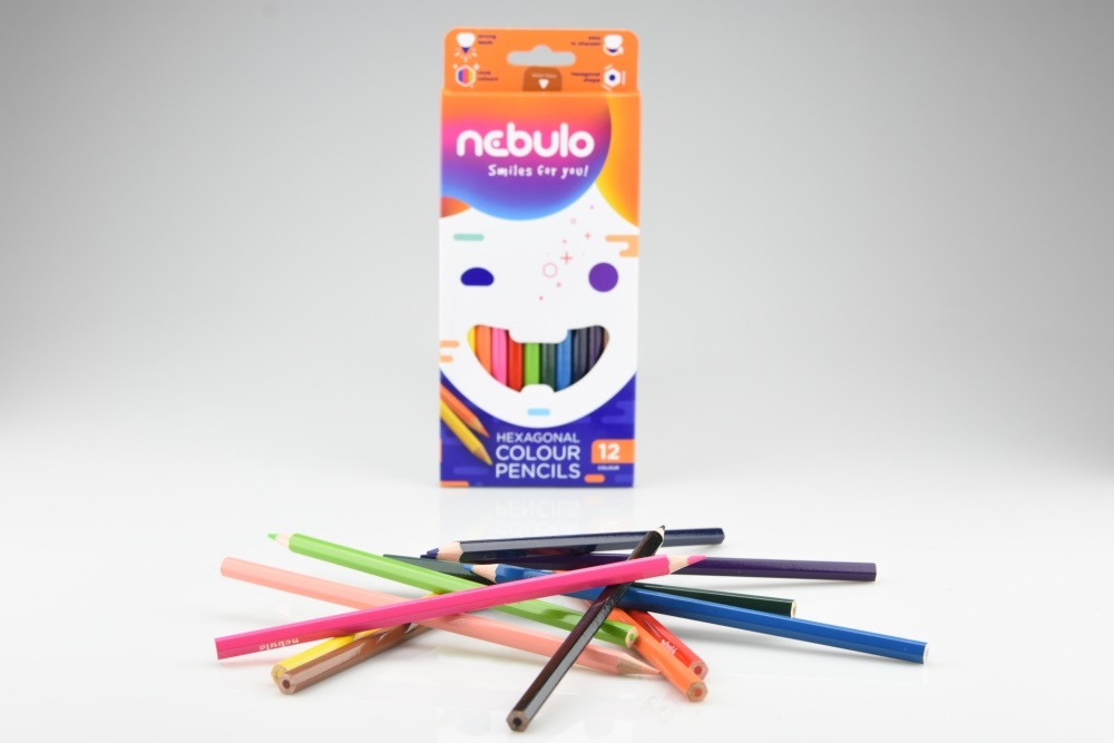 Nebulo 12db-os színes ceruza készlet