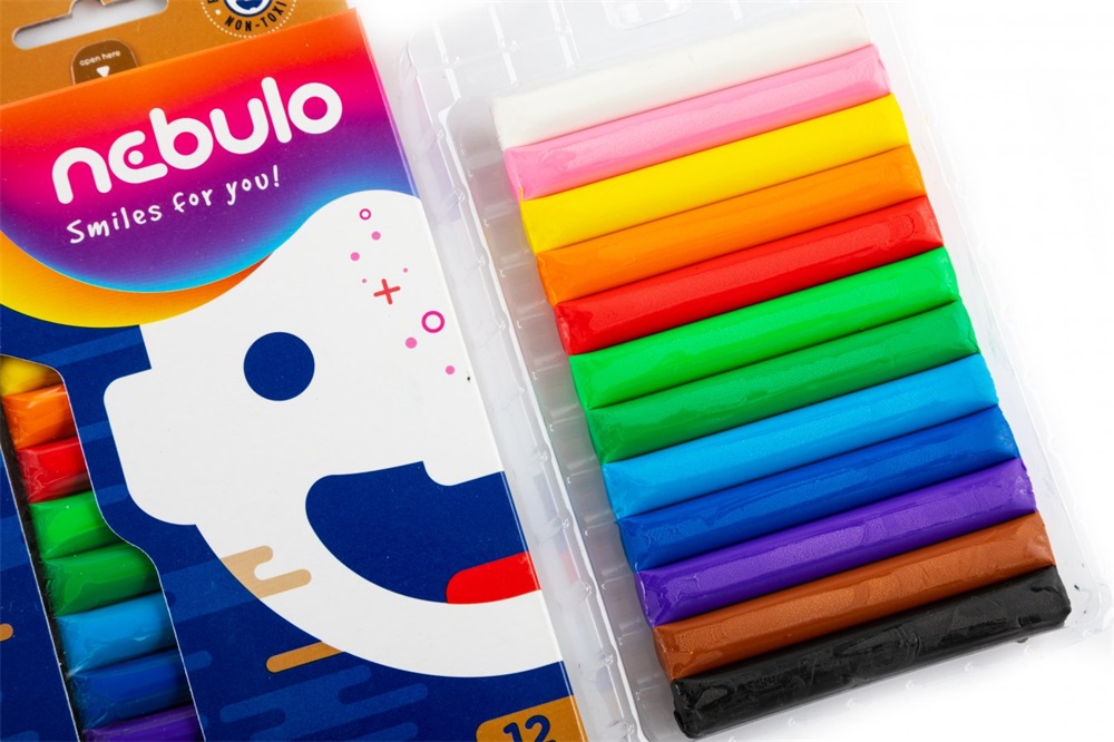Nebulo 200g 12db-os vegyes színű gyurma