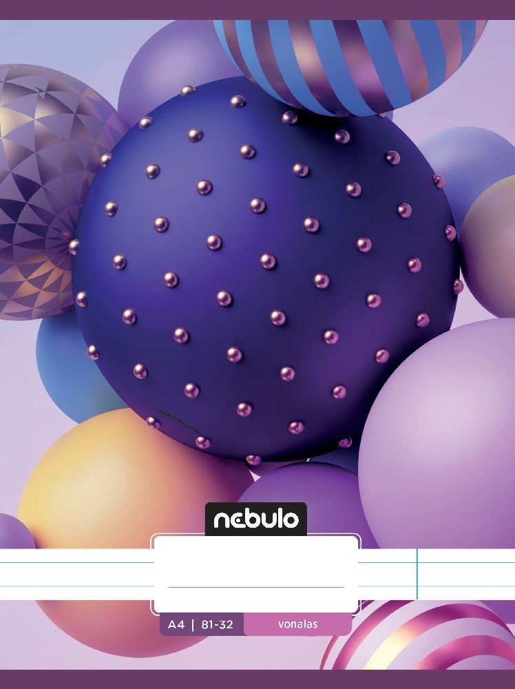 Nebulo L-Design A4 81-32 tűzött vonalas füzet