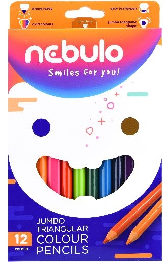 Nebulo Jumbo háromszögletű 12 db-os színesceruza készlet
