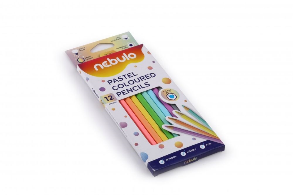Nebulo pasztell 12db-os vegyes színű színes ceruza