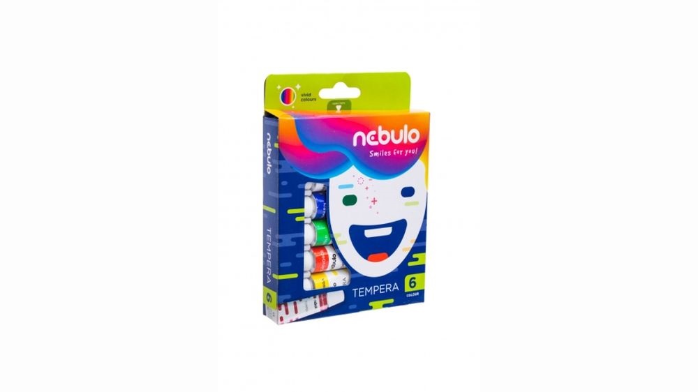 Nebulo 6 féle színű tempera készlet