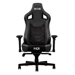 Next Level Racing Elite fekete bőr és velúr gamer szék
