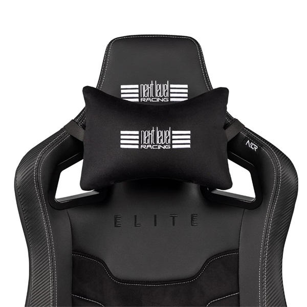 Next Level Racing Elite fekete bőr és velúr gamer szék