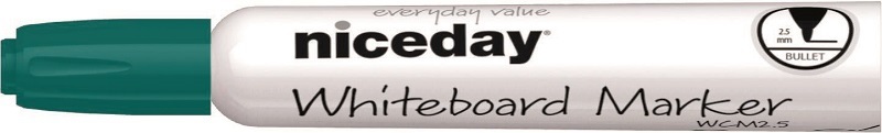 Niceday kerek hegyű zöld táblamarker
